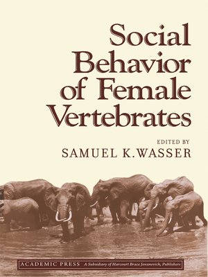 cover image of Social Behavior of Female Vertebrates